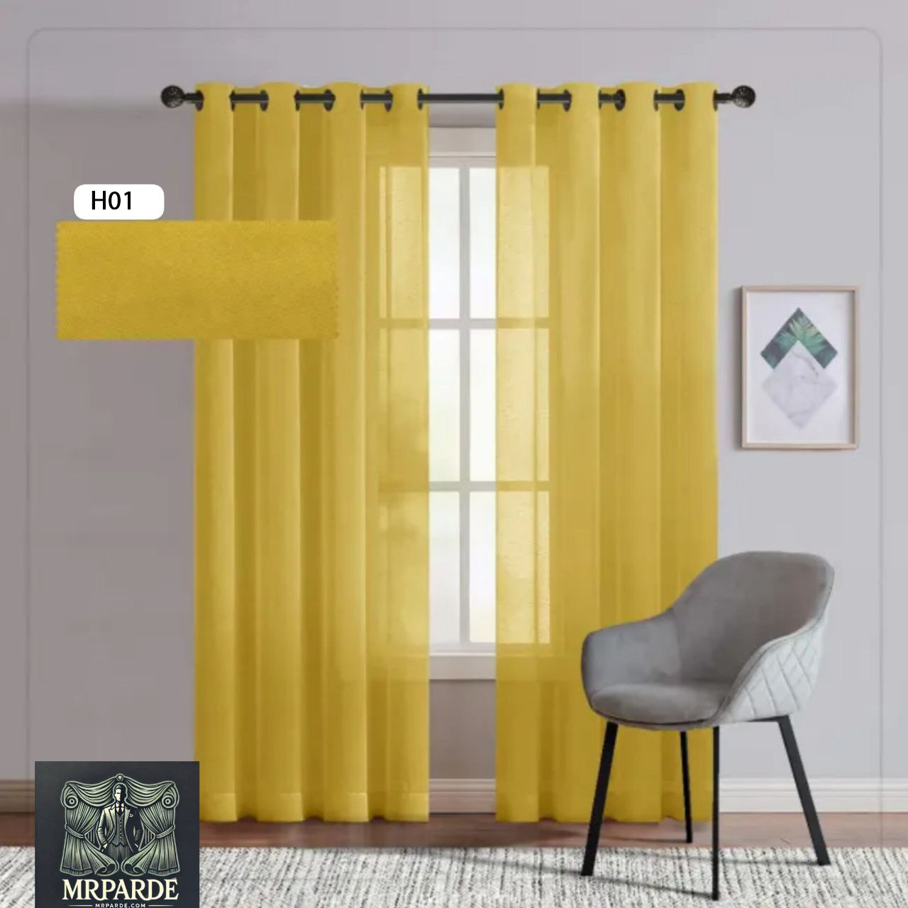 پرده پانچی حریر