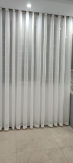 پرده کتان بارونی